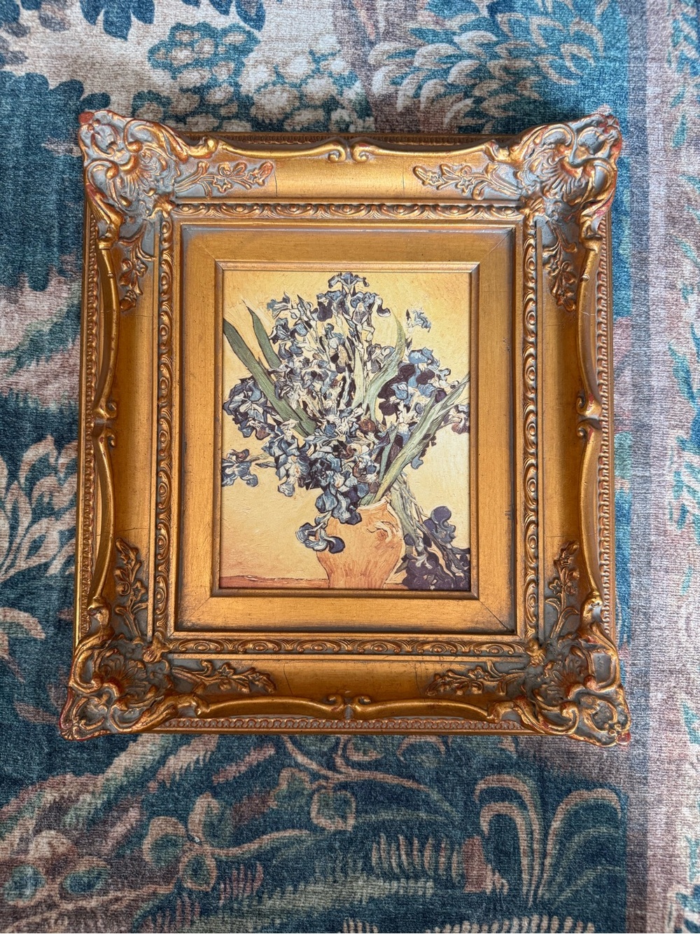 Gold Ornate Framed Floral Wall Art